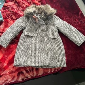 Toddler girl peacoat